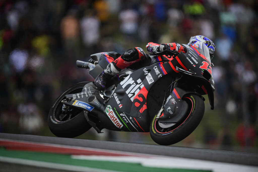 Maverick Vinales (12). Photo courtesy Aprilia.