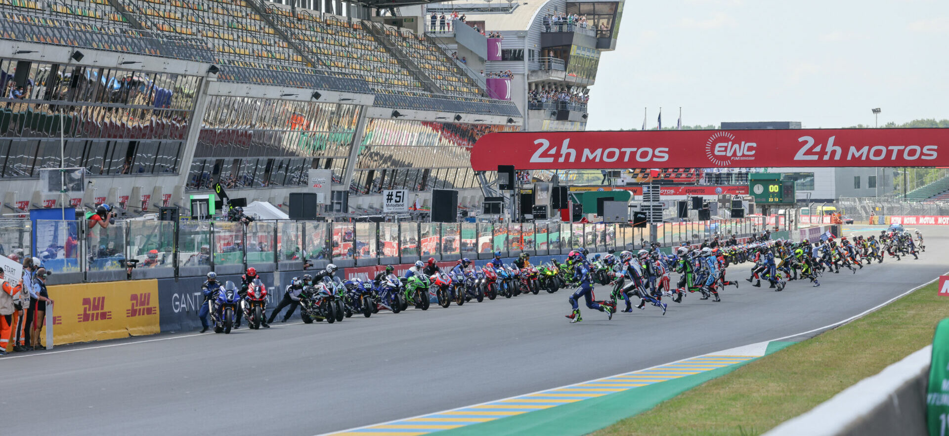 The start of the 24 Hours of Le Mans in 2021. Photo courtesy Eurosport Events.