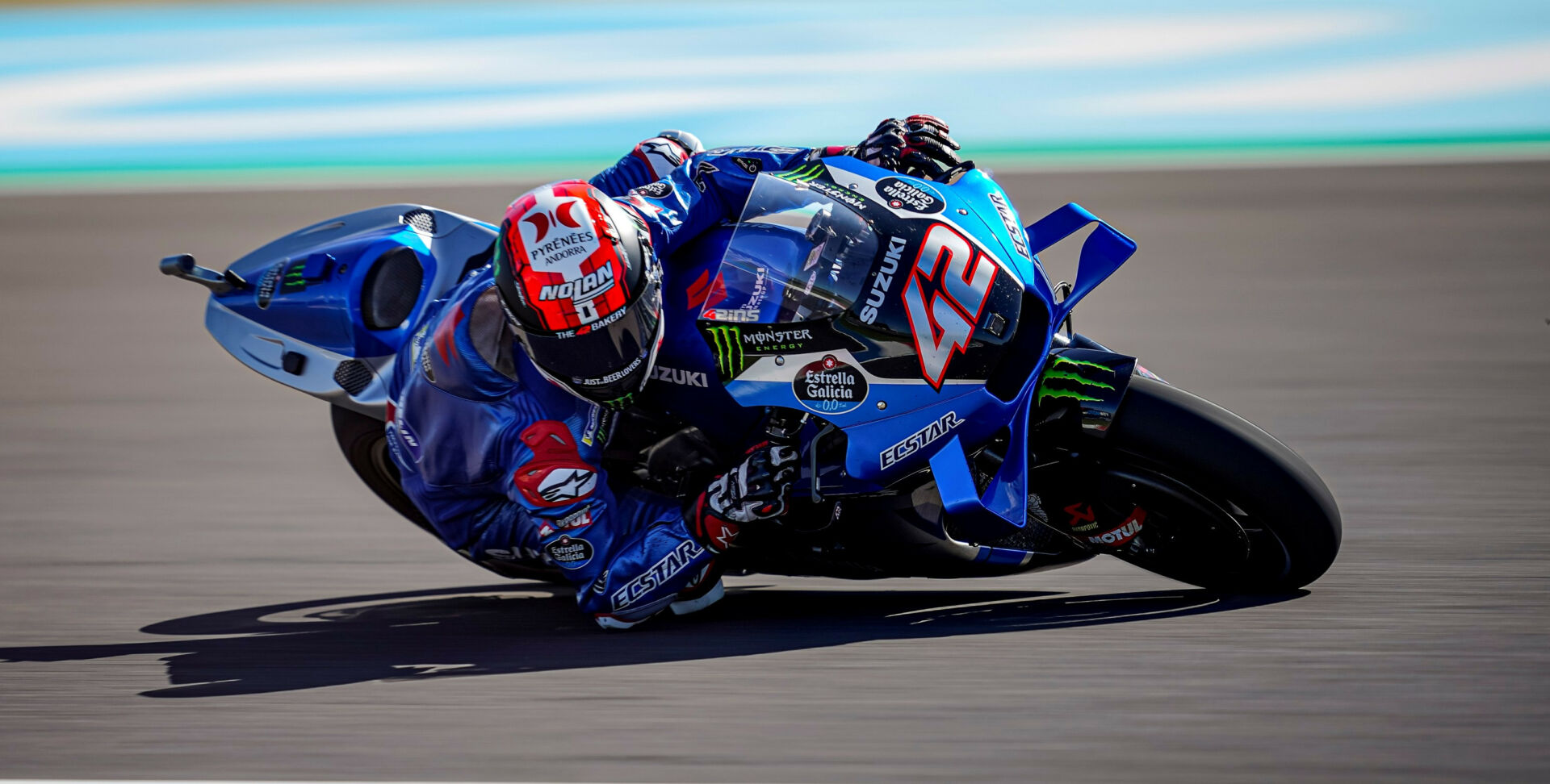 Alex Rins (42). Photo courtesy Team Suzuki ECSTAR.