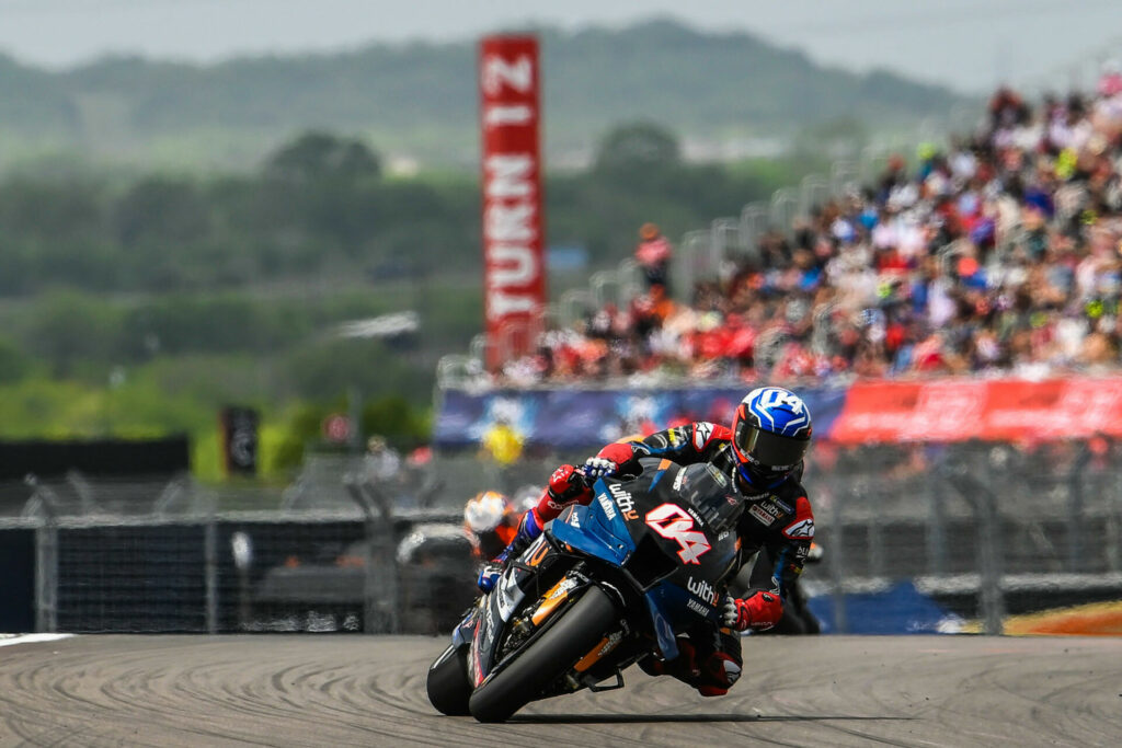 Andrea Dovizioso (04). Photo courtesy WithU Yamaha RNF MotoGP Team.
