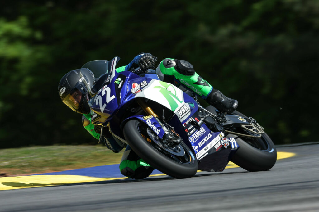 N2 Racing's Blake Davis (22) at Road Atlanta. Photo by Brian J. Nelson, courtesy N2 Racing.