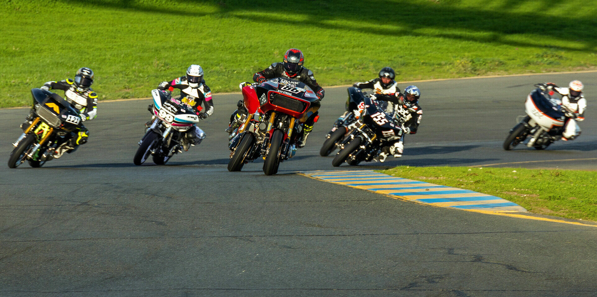 Action from the Bagger GP race at the second and final round of the 2021 Bagger Racing League (BRL)season, at Sonoma Raceway. Photo courtesy BRL.