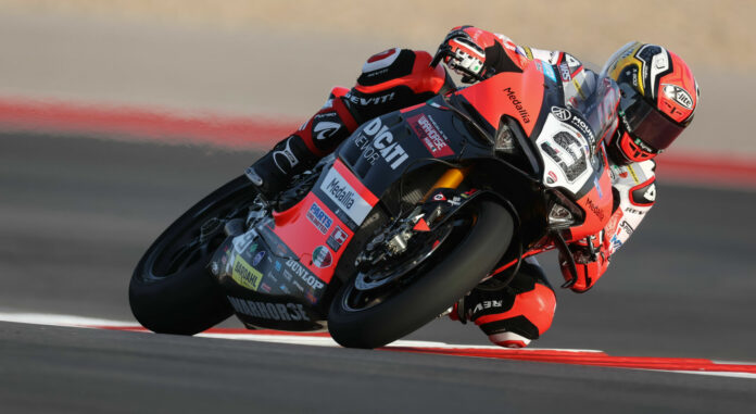 Danilo Petrucci (9). Photo by Brian J. Nelson, courtesy Ducati North America. Danilo Petrucci (9). Photo by Brian J. Nelson, courtesy Ducati North America.