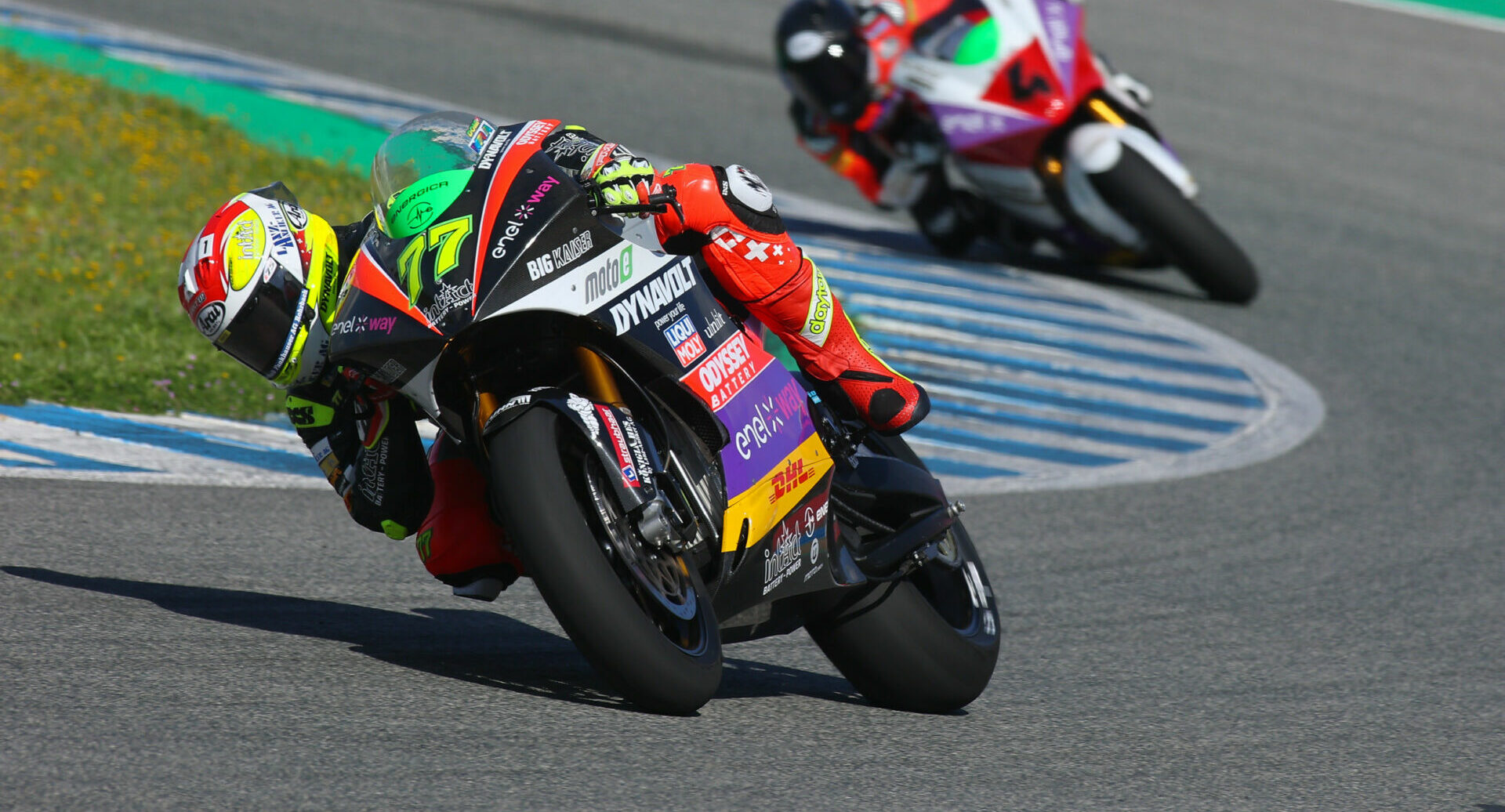 Dominique Aegerter (77) at Jerez. Photo courtesy Dorna.