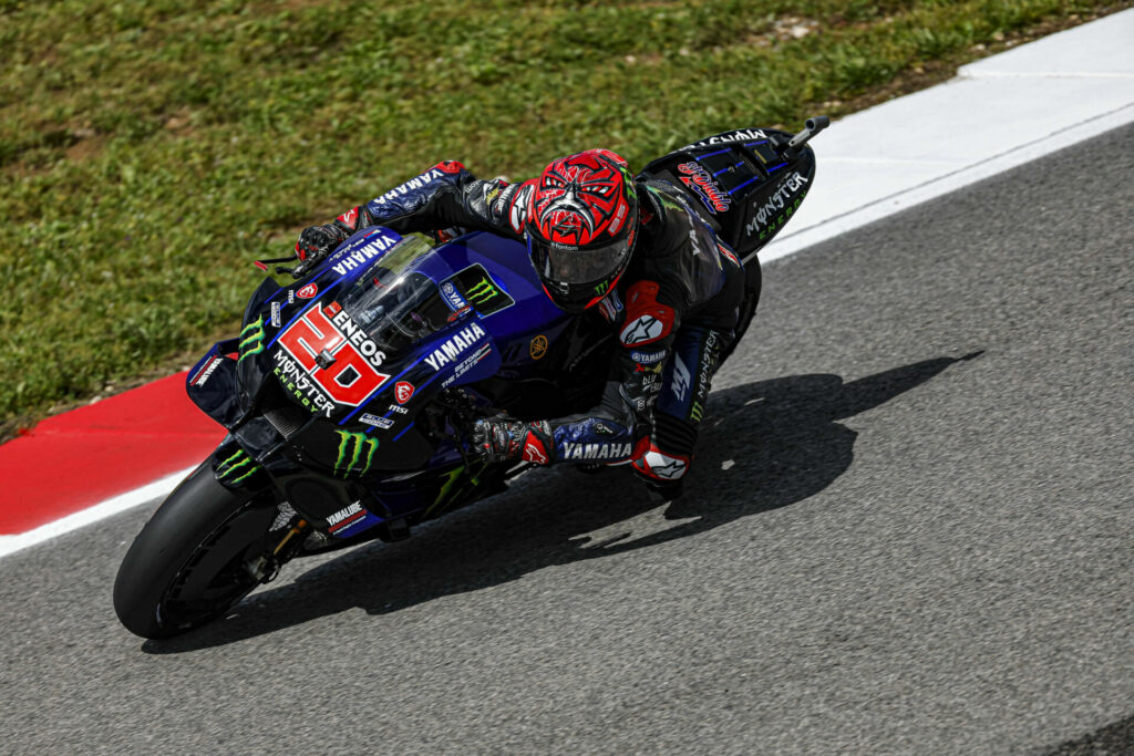 Defending MotoGP World Champion Fabio Quartararo (20). Photo courtesy Monster Energy Yamaha.