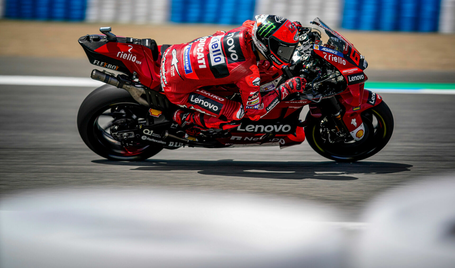 Francesco Bagnaia (63). Photo courtesy Ducati Lenovo Team.