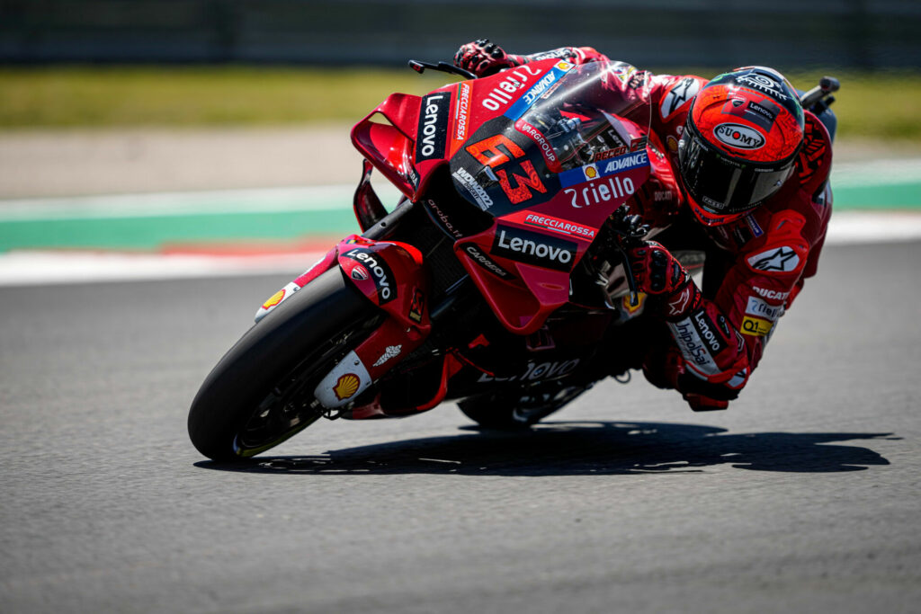 Francesco Bagnaia (63). Photo courtesy Ducati.