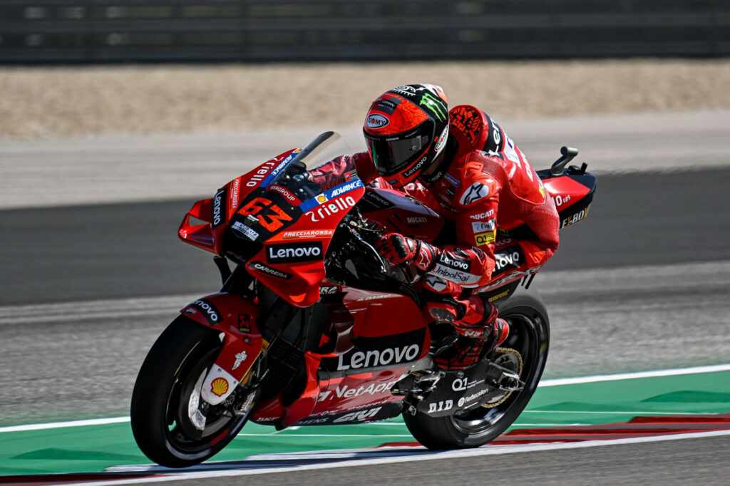 Francesco Bagnaia (63). Photo courtesy Ducati.