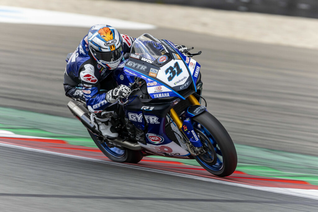 Garrett Gerloff (31). Photo courtesy GYTR GRT Yamaha WorldSBK Team.