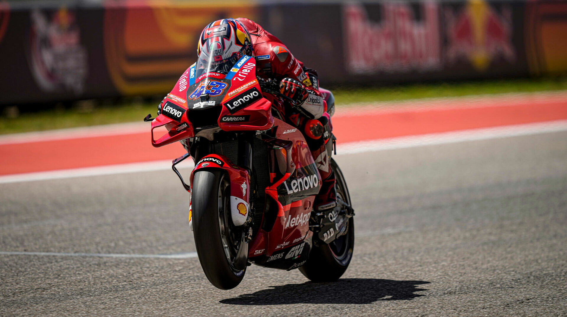 Jack Miller (43) in action at COTA. Photo courtesy Ducati.