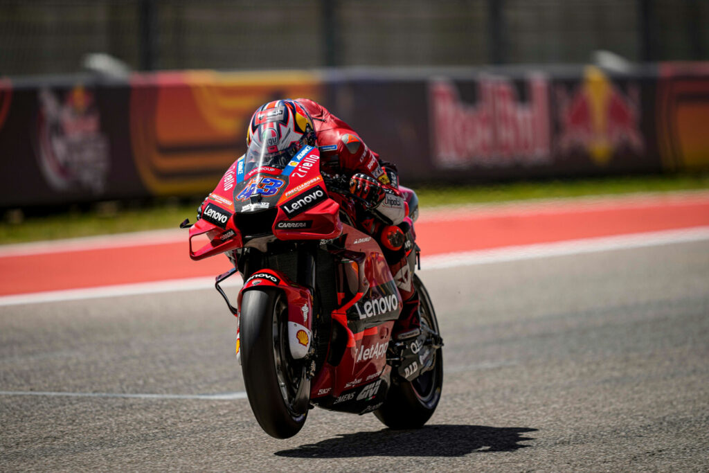 Jack Miller (63). Photo courtesy Ducati.