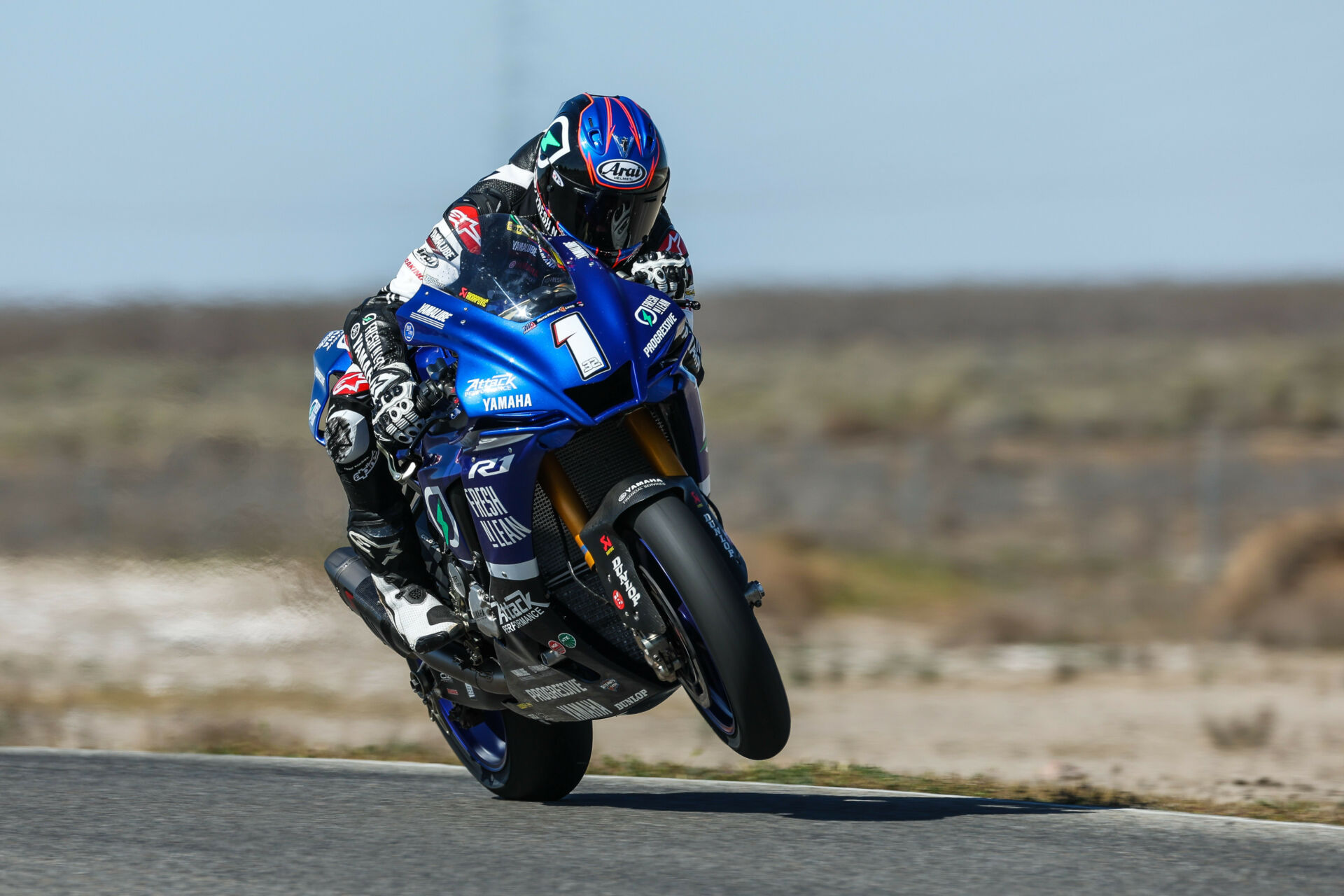 Defending MotoAmerica Superbike Champion Jake Gagne (1). Photo by Brian J. Nelson, courtesy MotoAmerica.