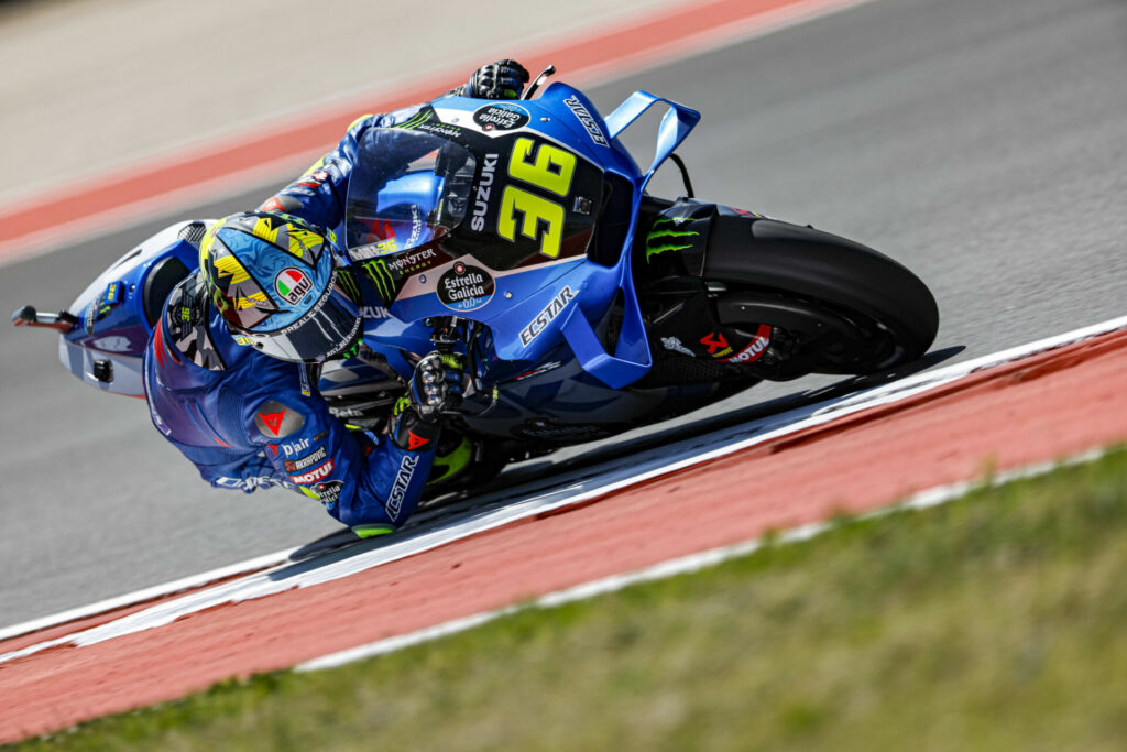 Joan Mir (36). Photo courtesy Team Suzuki ECSTAR.