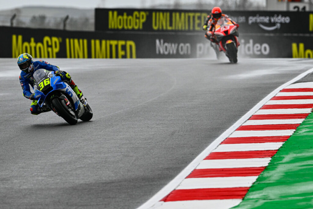 Joan Mir (36) and Marc Marquez (93). Photo courtesy Dorna.