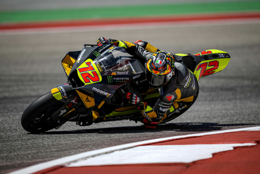 Marco Bezzecchi (72). Photo courtesy Mooney VR46 Racing Team.