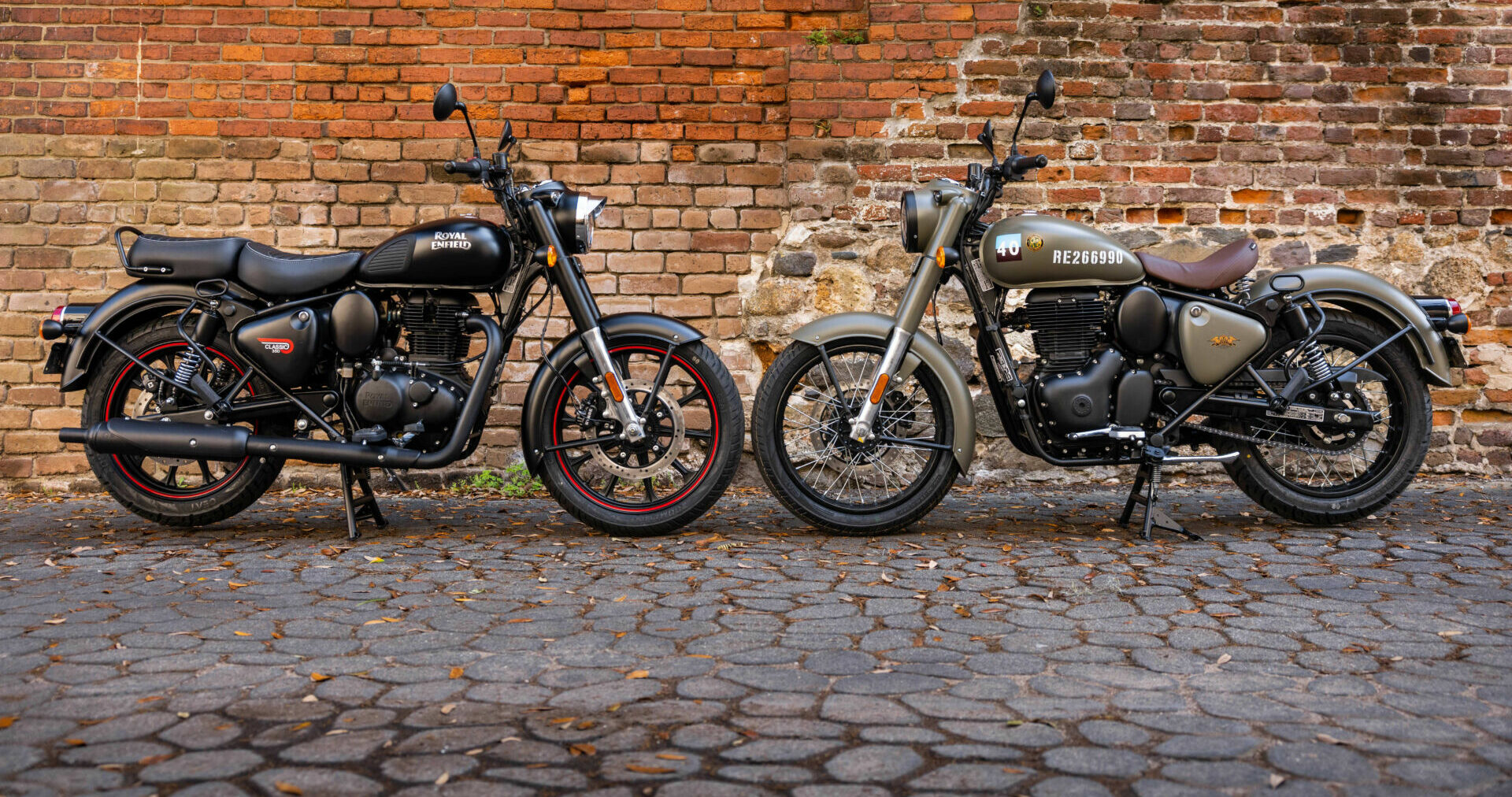 Two examples of Royal Enfield's Classic 350. Photo courtesy Royal Enfield North America.