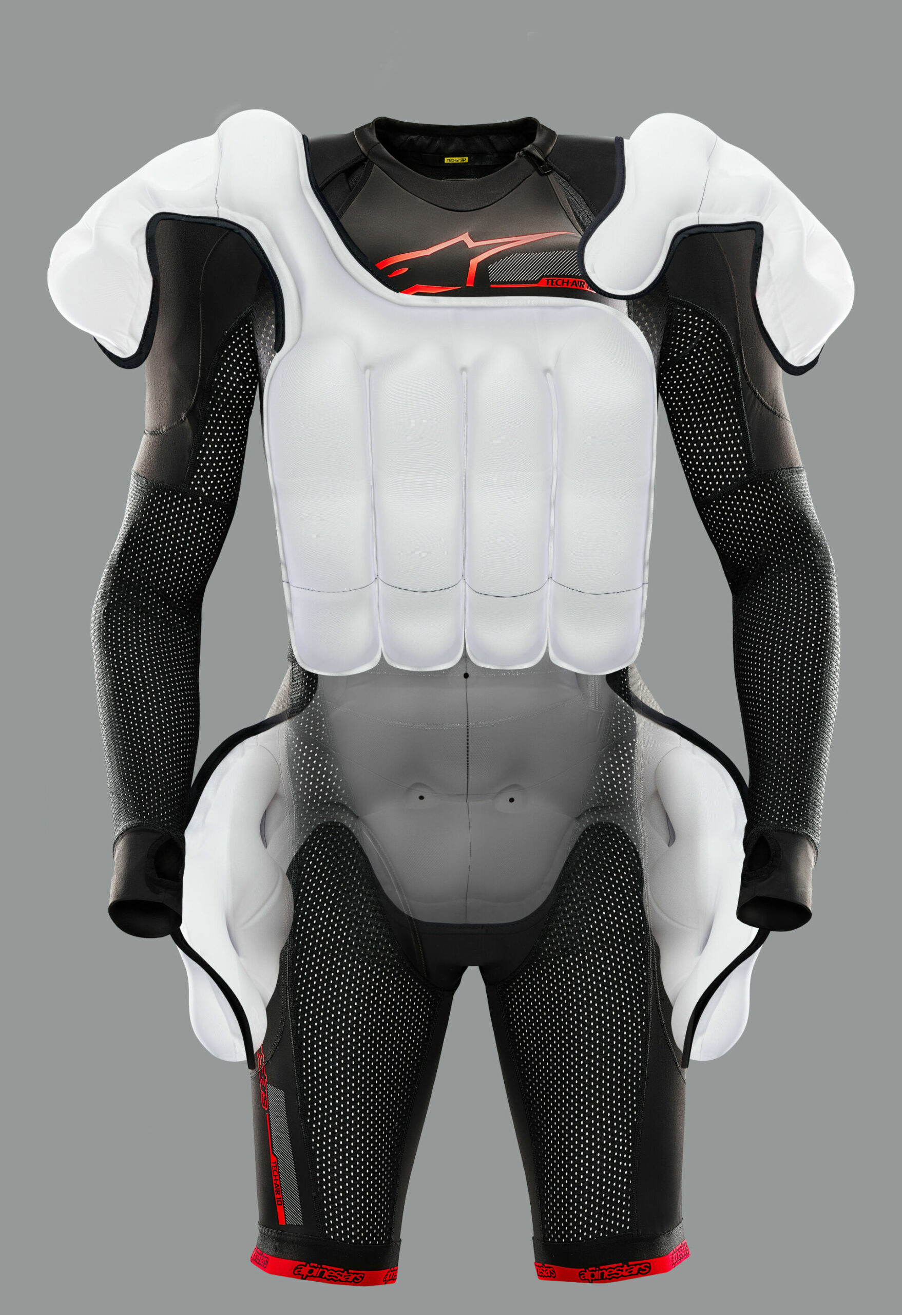 The Alpinestars Tech-Air 10 airbag system deployed. Photo courtesy Alpinestars.