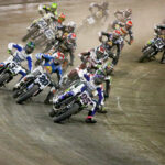 The start of the AFT SuperTwins main event at the Texas Half-Mile. Photo by Scott Hunter, courtesy AFT.
