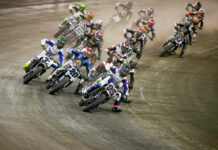 The start of the AFT SuperTwins main event at the Texas Half-Mile. Photo by Scott Hunter, courtesy AFT.