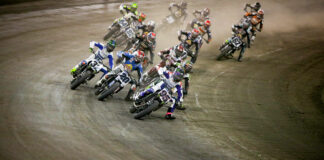 The start of the AFT SuperTwins main event at the Texas Half-Mile. Photo by Scott Hunter, courtesy AFT.