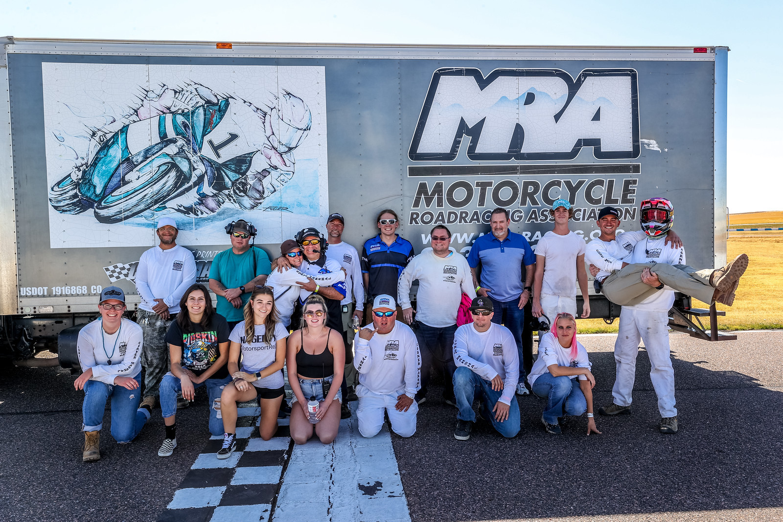 The 2021 MRA Corner Marshal and trackside support crew. Photo courtesy MRA.