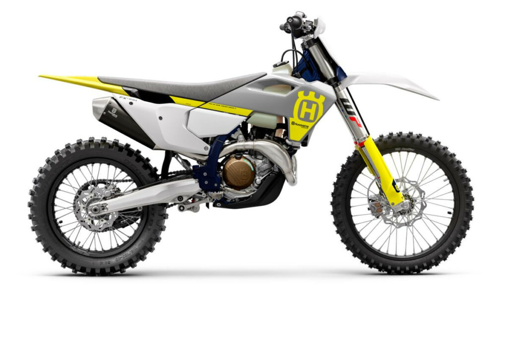 A 2023 Husqvarna FX 450. Photo courtesy Husqvarna Motorcycles.