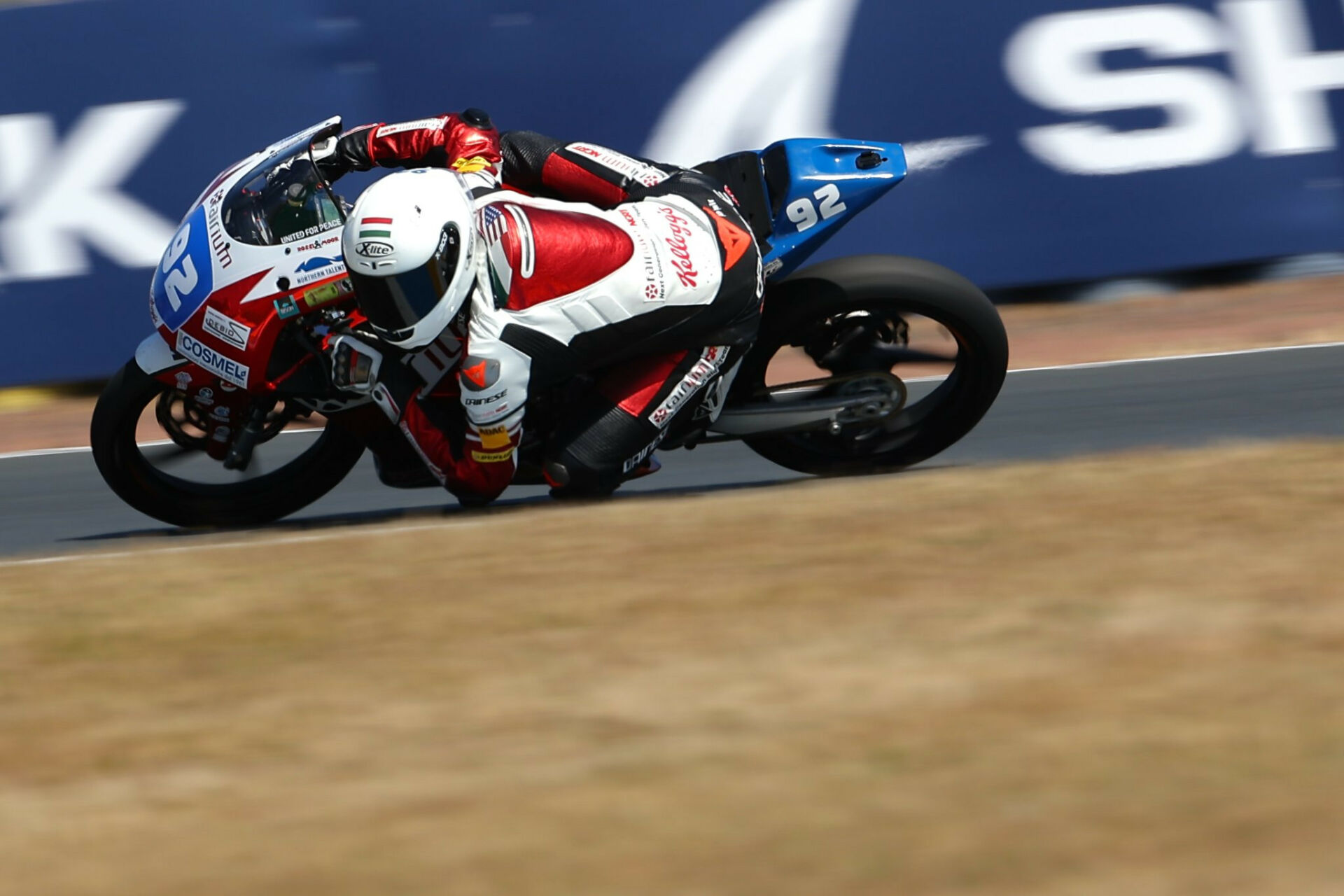 Rossi Moor (92) in action Friday at Le Mans. Photo courtesy Northern Talent Cup.