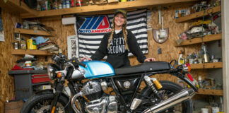 Kayleigh Buyck. Photo courtesy Royal Enfield North America.