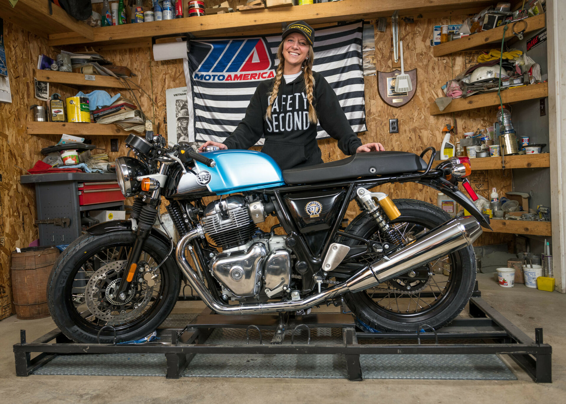 Kayleigh Buyck. Photo courtesy Royal Enfield North America.