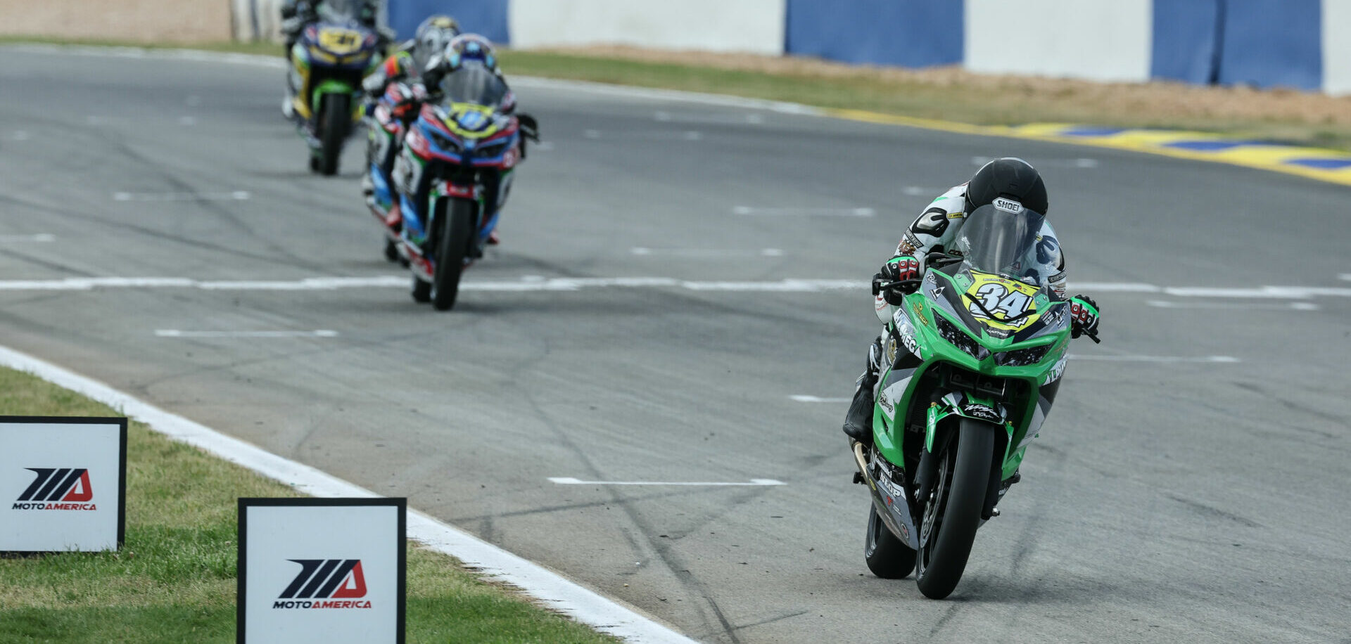 Cody Wyman (34) won Junior Cup Race One at Road Atlanta. Photo by Brian J. Nelson, courtesy Cody Wyman Racing.