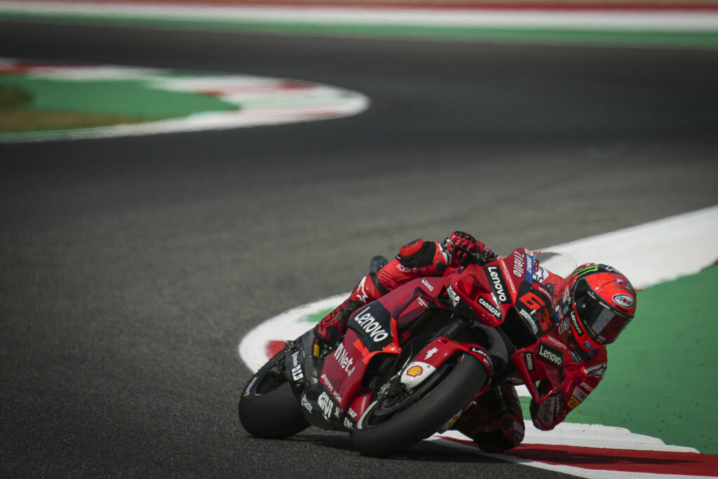 Francesco Bagnaia (63). Photo courtesy Dorna.