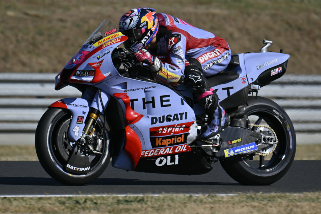 Enea Bastianini (23). Photo courtesy Gresini Racing.