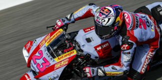 Enea Bastianini (23). Photo courtesy Gresini Racing.