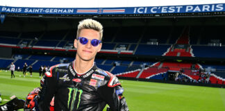Fabio Quartararo at Parc des Princes, home of the Paris Saint-Germain professional soccer/football team. Photo courtesy Dorna.
