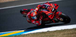 Francesco Bagnaia (63). Photo courtesy Ducati Corse.