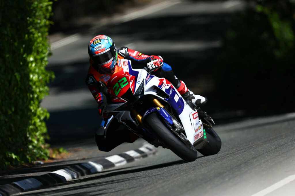 Glenn Irwin (22), wearing his orange Newcomer's vest. Photo courtesy Honda Racing UK.