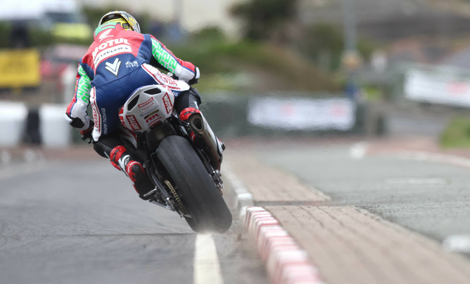 Glenn Irwin in action during qualifying Thursday at the North West 200. Photo courtesy North West 200 Press Office.