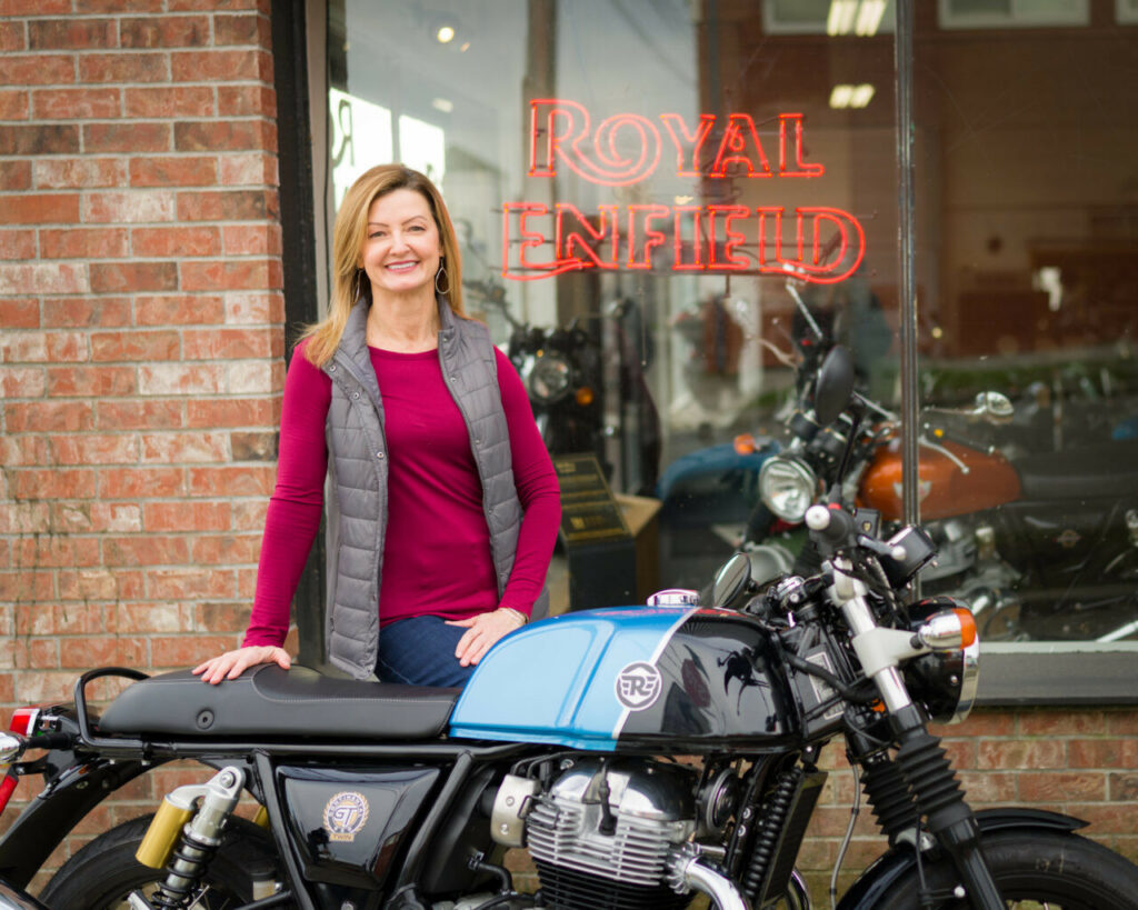 Jenny Chancellor. Photo courtesy Royal Enfield North America.