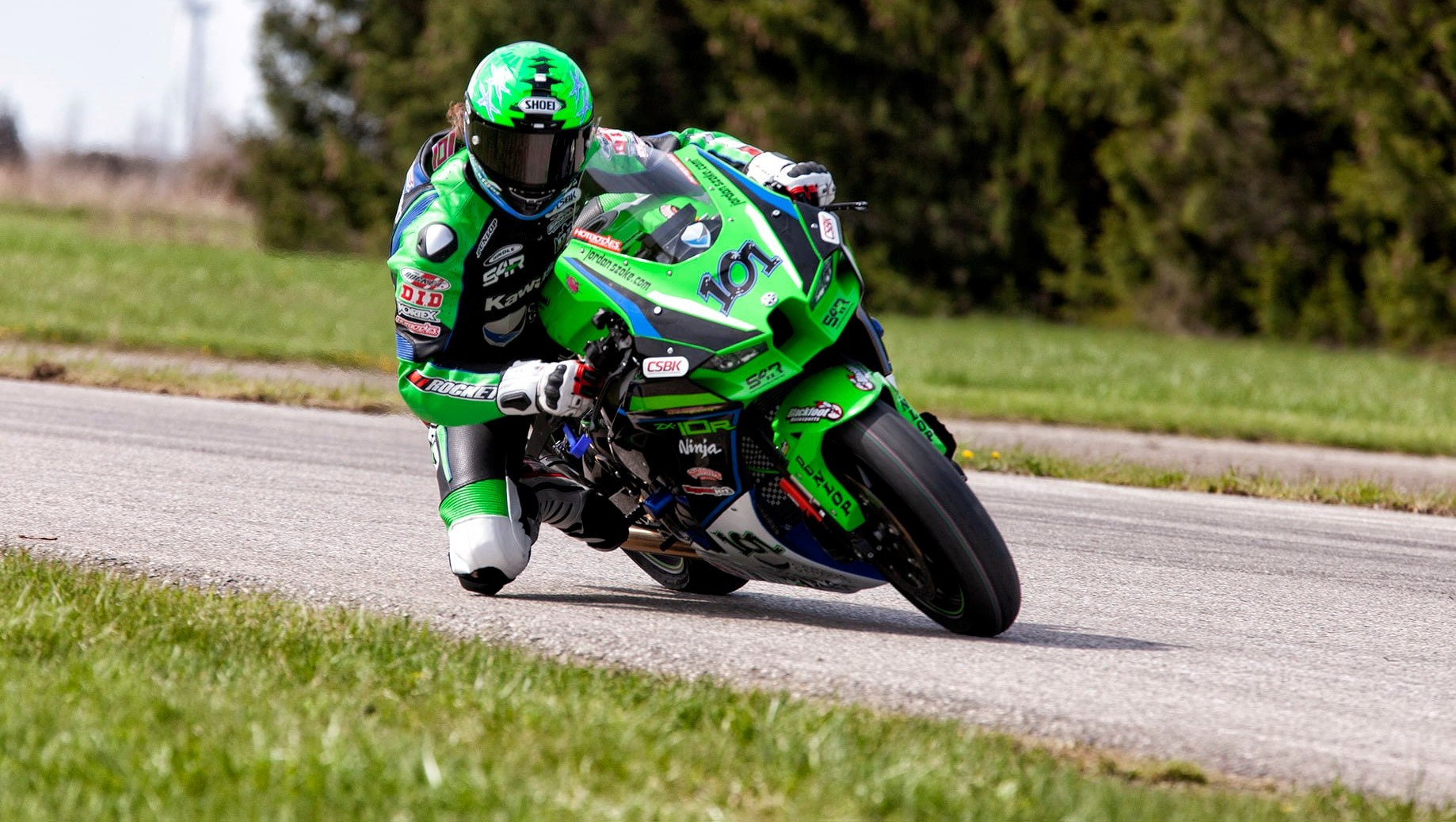 Jordan Szoke (101), as seen during testing in May at Grand Bend Motorplex, in Ontario, Canada. Photo courtesy Waznie Racing.