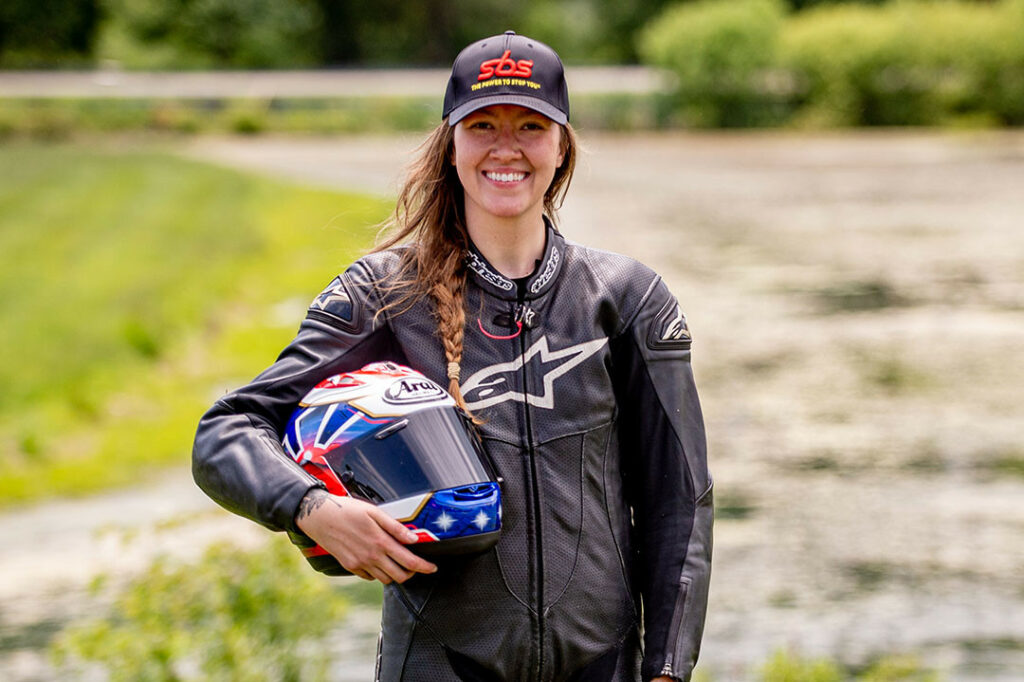 Kayla Theisler. Photo courtesy Royal Enfield North America.