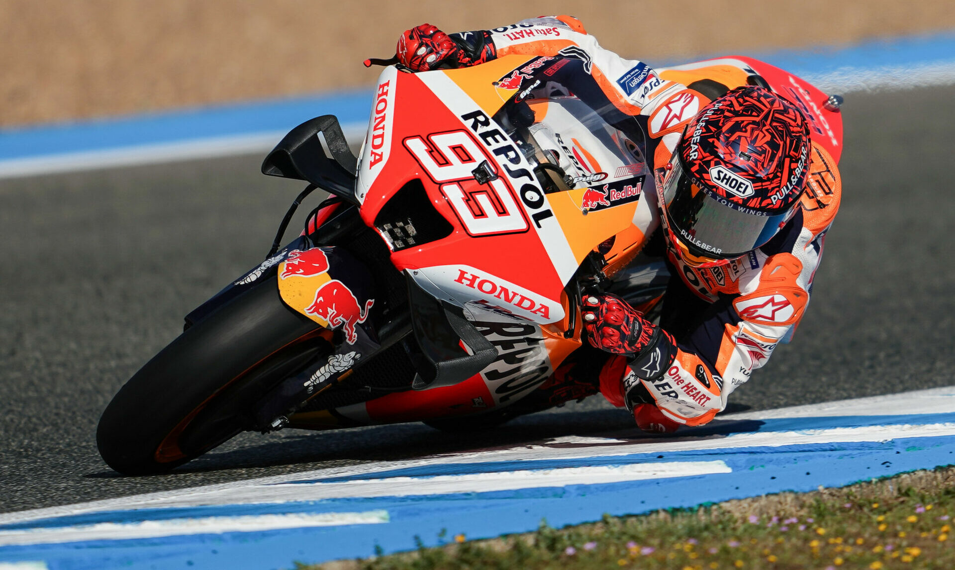 Marc Marquez (93), as seen in action at Jerez. Photo courtesy Repsol Honda.