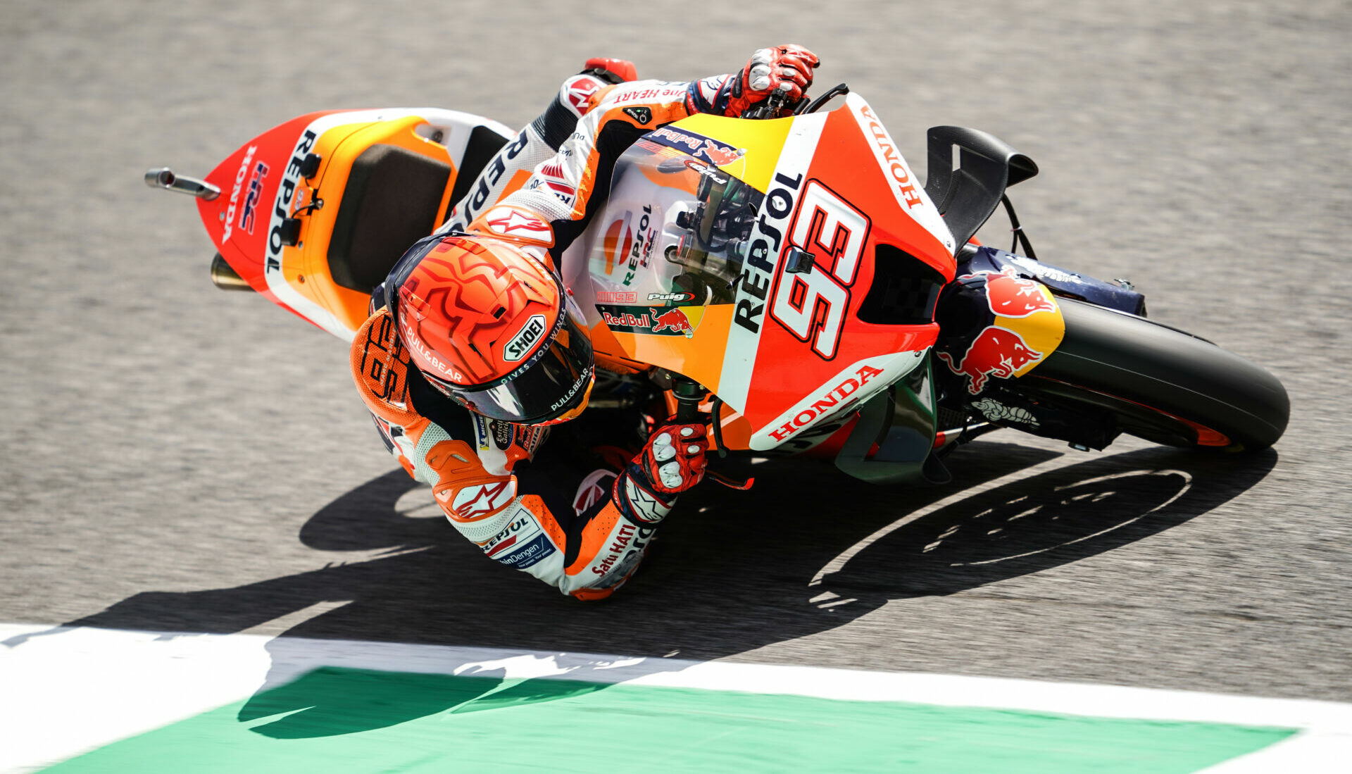 Marc Marquez (93) in action at Mugello. Photo courtesy Repsol Honda.