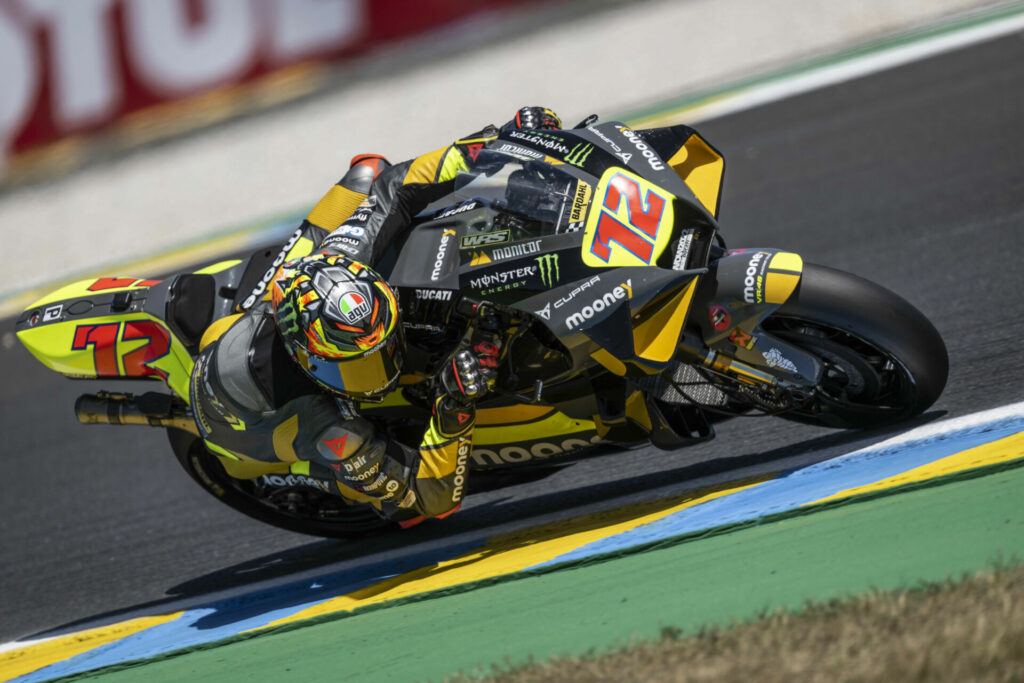 Marco Bezzecchi (72). Photo courtesy Mooney VR46 Racing Team.