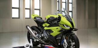 A 2023-model M 1000 RR 50 Years M Anniversary Edition. Photo courtesy BMW Motorrad.