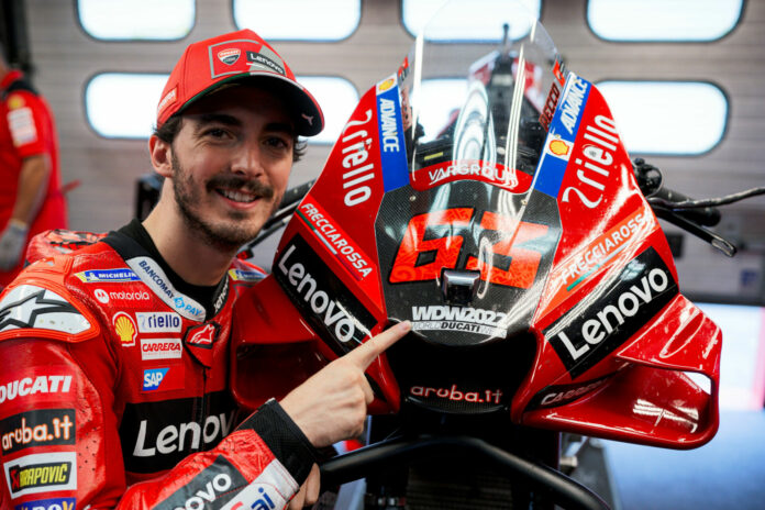 Francesco "Pecco" Bagnaia is one of the riders scheduled to take part in the Race of Champions at World Ducati Week 2022. Photo courtesy Ducati.