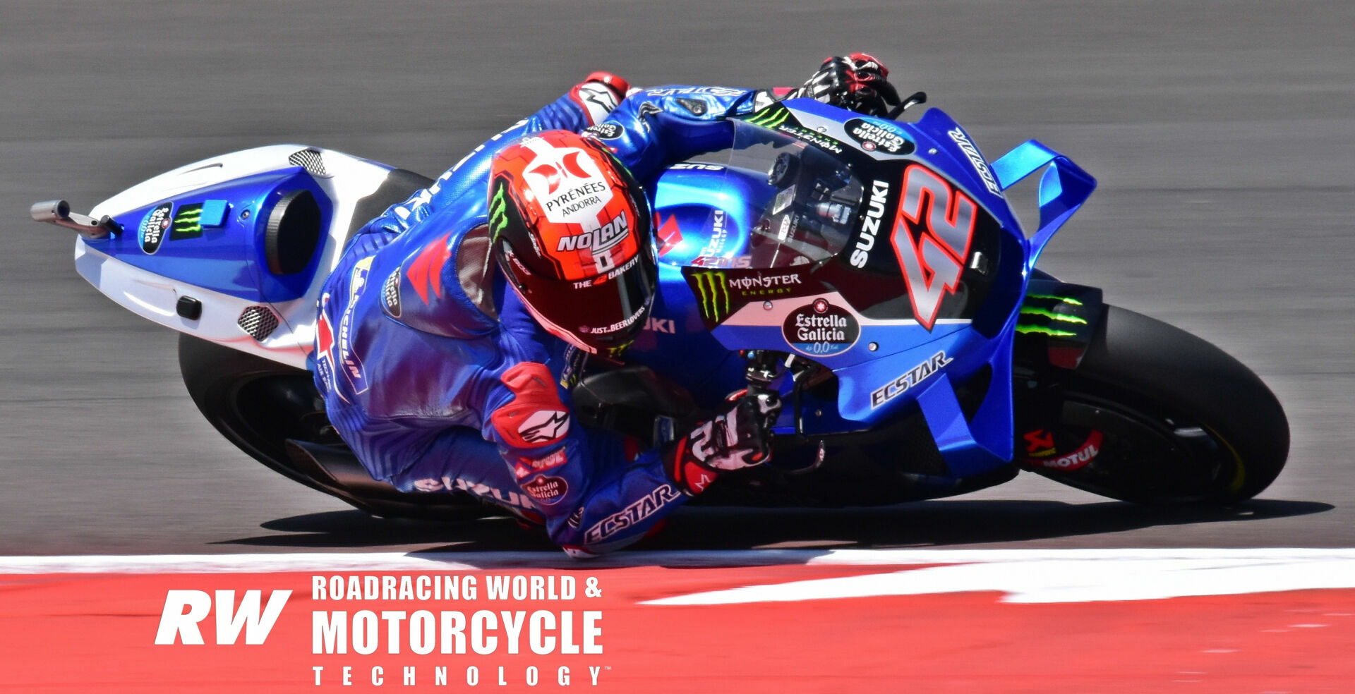 Alex Rins (42) in action at the Red Bull Grand Prix of the Americas. Photo by Michael Gougis.