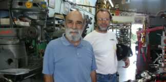 Sandy Kosman (left), circa 2011. Photo courtesy Kosman Specialties.