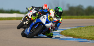 Shane Quigg (762) during a previous AHRMA Sound of Thunder 2 race at Heartland Motorsports Park. Photo by etechphoto.com, courtesy AHRMA.