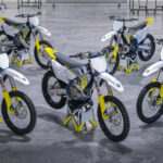 2023 Husqvarna motorcycles (clockwise from left): FC 350, TC 125, TC 250, FC 450, and FC 250. Photo courtesy Husqvarna Motorcycles.