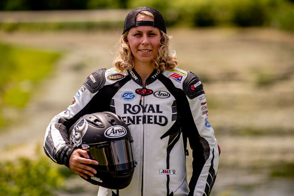 Trisha Dahl. Photo courtesy Royal Enfield North America.